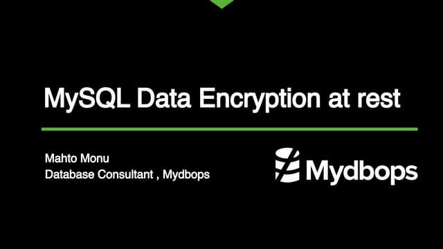 MySQL Data Encryption at Rest