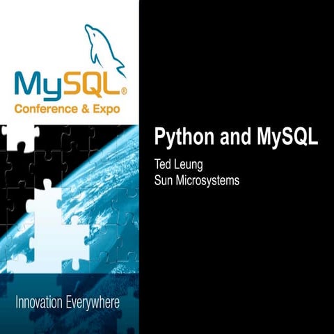 MySQL User Conference 2009: Python and MySQL | PPT