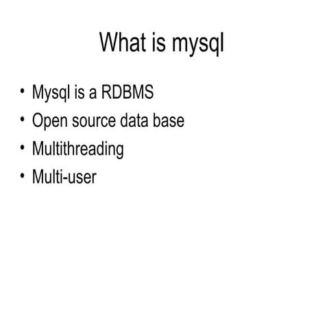 MySQL | PPT