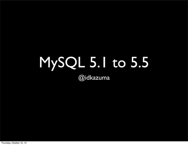 Mysql51to55