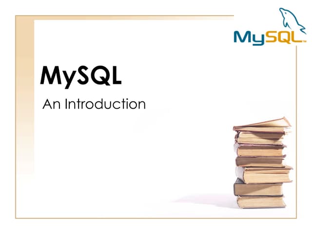MySQL 简要介绍