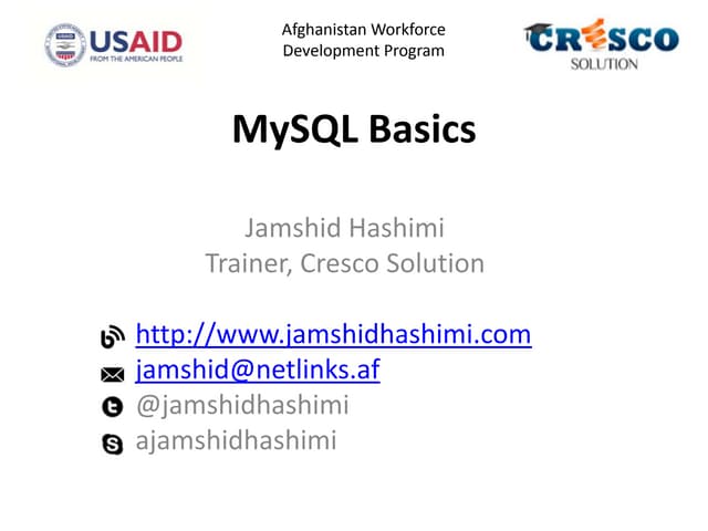 MySQL basics