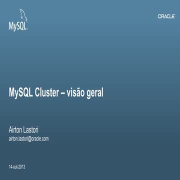 MySQL Cluster - visão geral