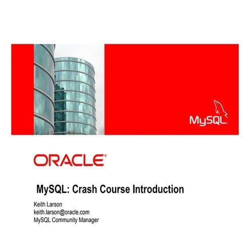 Introduction to Mysql | PPT