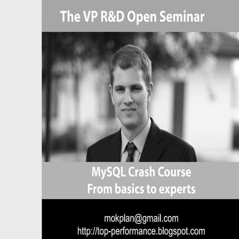 MySQL crash course by moshe kaplan | PPT