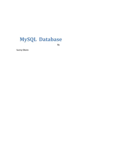 MYSQL 5.5