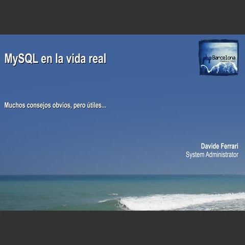Mysql En La Vida Real