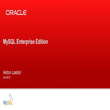 MySQL Enterprise Edition Portfolio