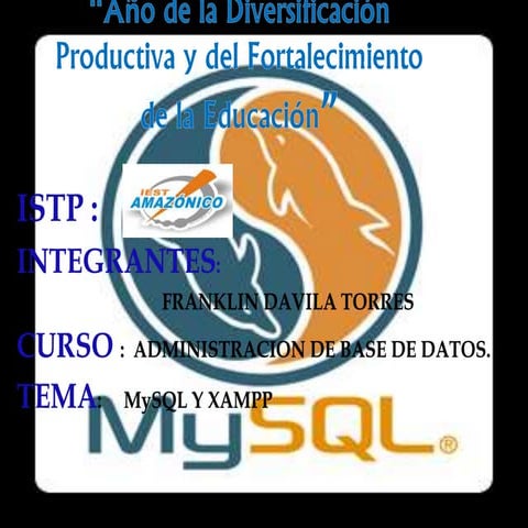 MySQL y XAMPP