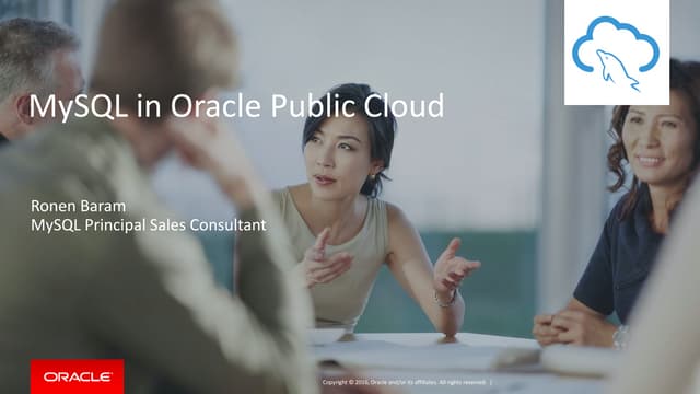MySQL in oracle public cloud