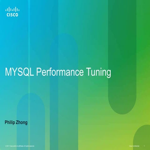 Mysql performance tuning | PPTX | Databases | Computer Software and ...