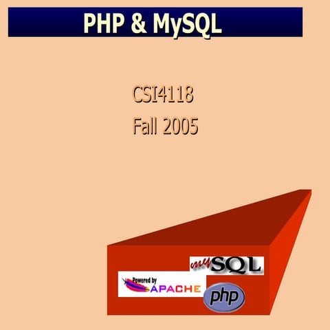PHPBasicstoMySQLPHP CRUD application .ppt