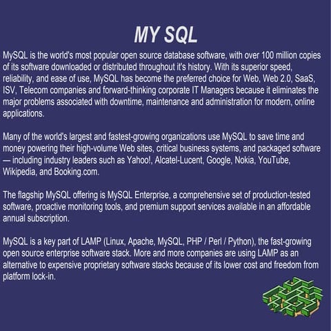 Mysql ppt | PPT