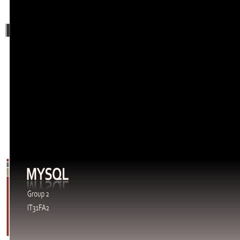 MySQL | PPT
