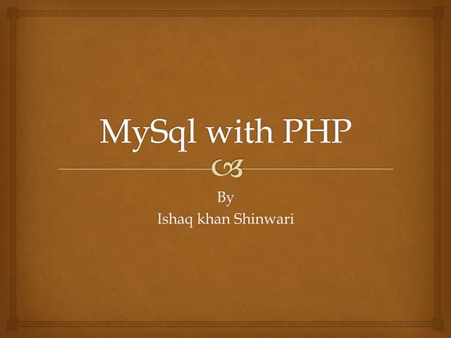 My_sql_with_php