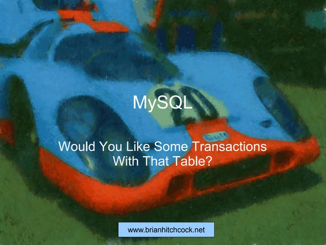 My sql would you like transactions
