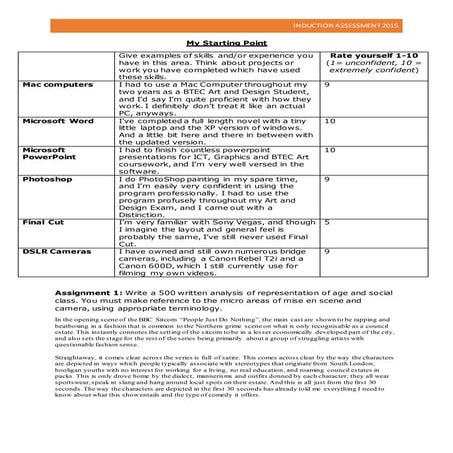 Workbook Including Contents