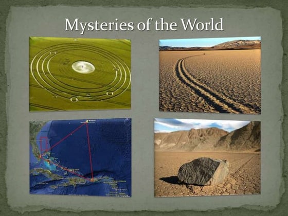 Unsolved mysteries of world | PPT