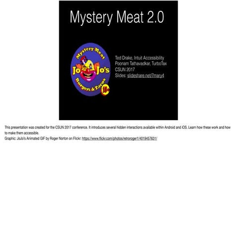Mystery Meat 2.0 – Making hidden mobile interactions accessible