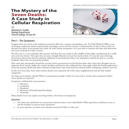 Mystery of the seven deaths