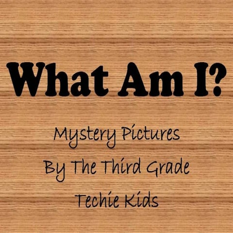 Mystery Picture- 2nd Class