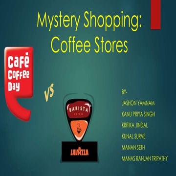 Mystery Shopping: CCD Vs Barista