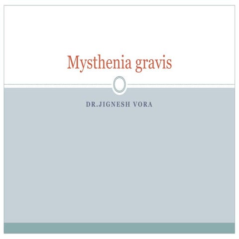 Mysthenia gravis