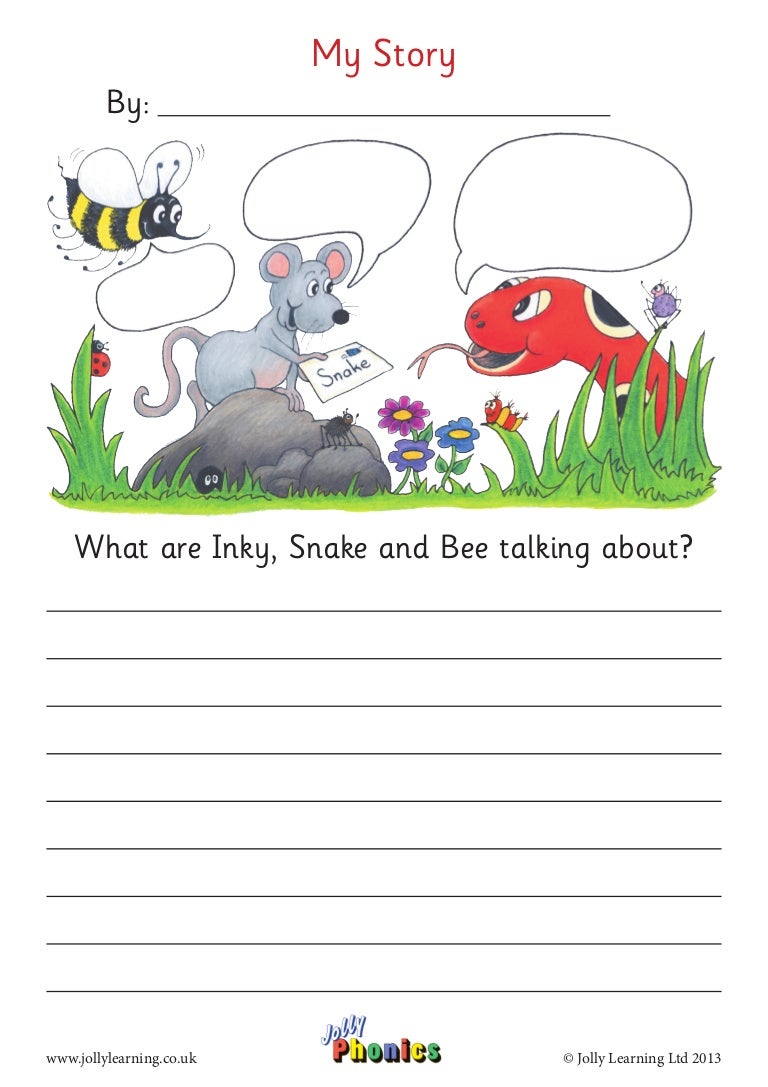 My story worksheet letter