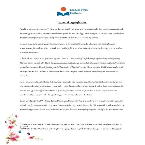 My teaching reflection | PDF
