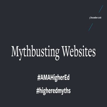 Mythbusting Websites AMA Handout