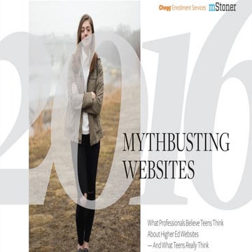 Mythbusting Websites: What Prospects Value About #HigherEd Websites (and What...