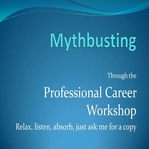 Four Myths about Your Job Search