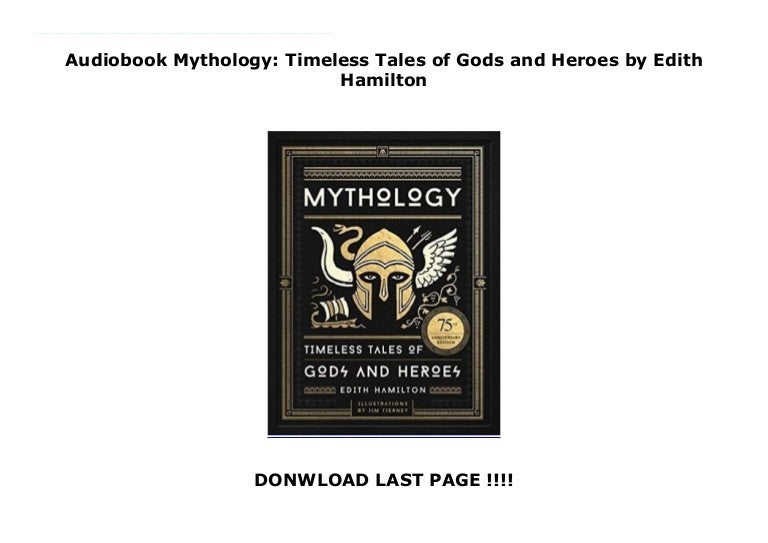23+ Edith Hamilton Mythology Audiobook Gif