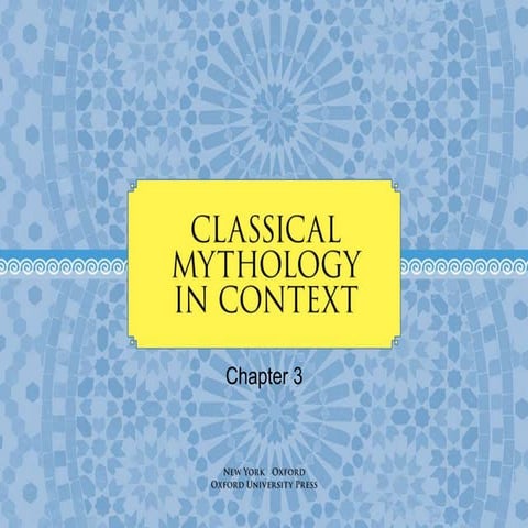 Mythology in context chapter 3 slides