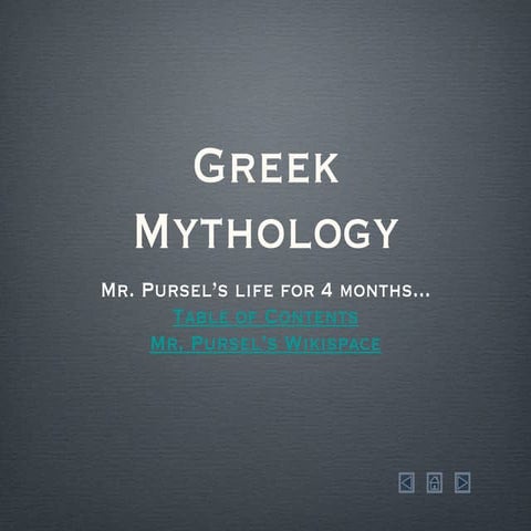 Mythology power point