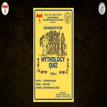 Mythology Quiz 