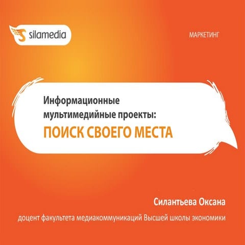 Мультимедийные информационные проекты: поиск своего места