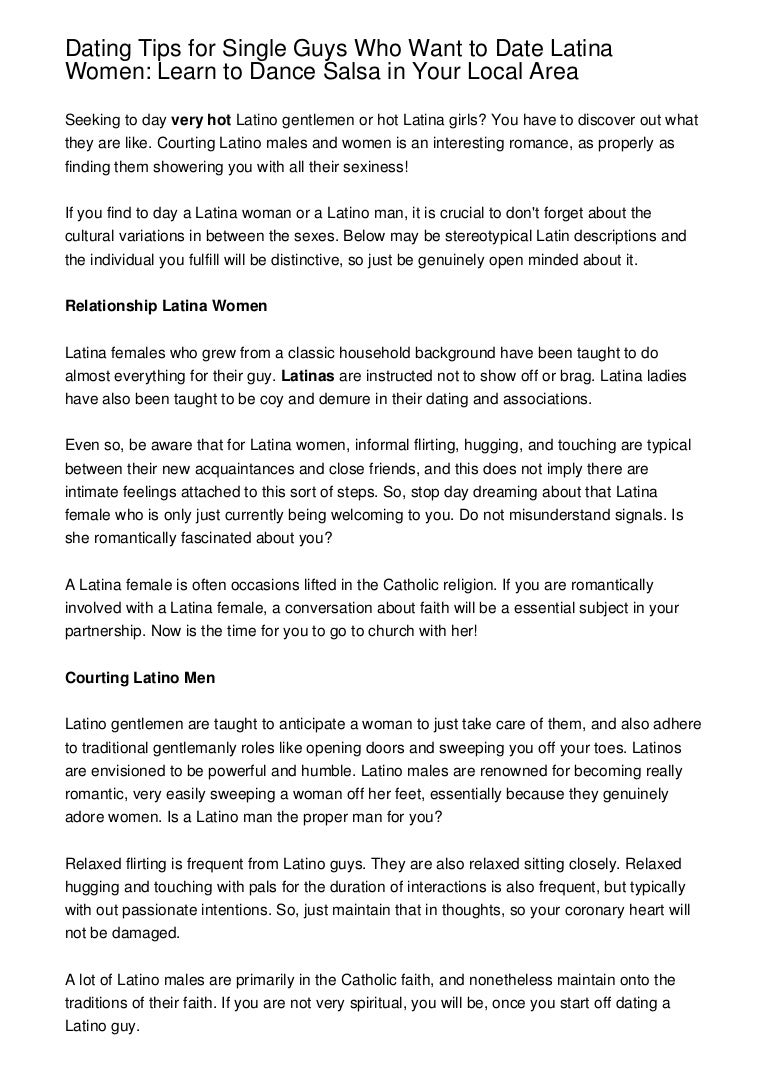 Dating tips for single guys