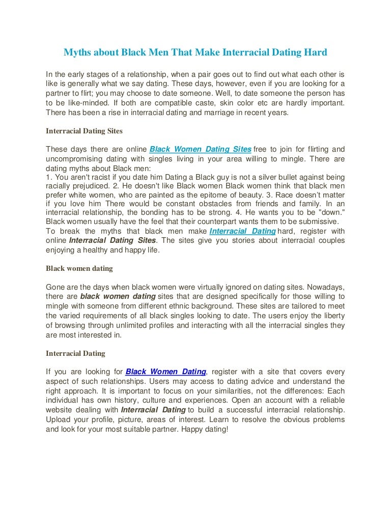 Dating myths about interracial dating 11