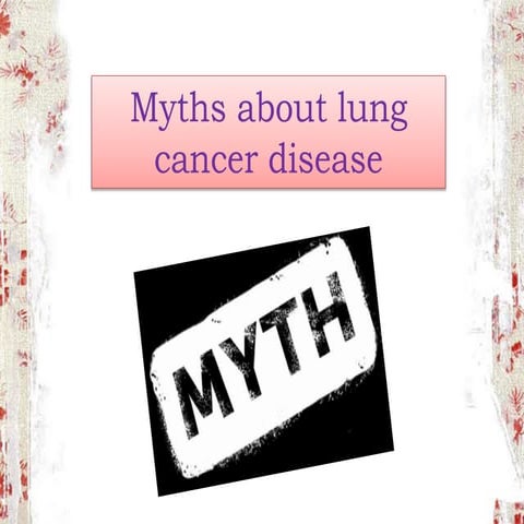 Myths about lung cancer disease