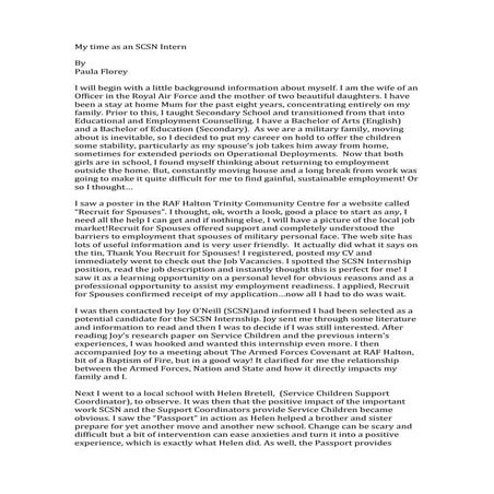 My time as an scsn intern