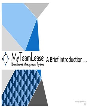 MyTeamLease presentation
