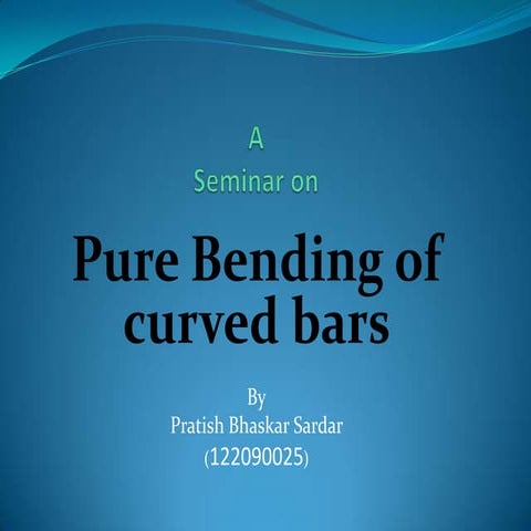  Pure bending of curved bar (polar coordinate)