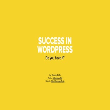 My Tools for Success in WordPress