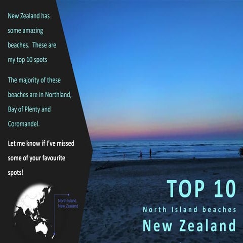 The top 10 beaches in the North Island of New Zealand