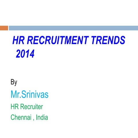 2014 HR Recruitment Trends