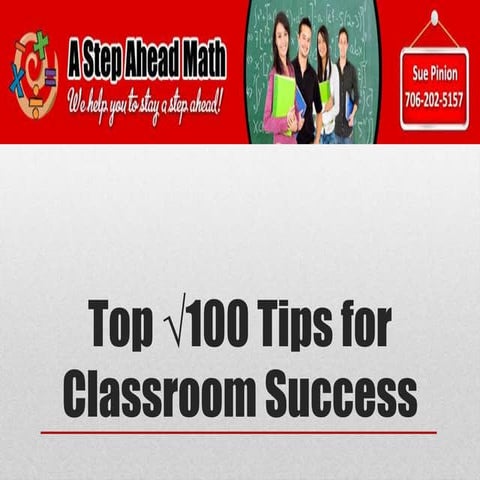 My top v100 tips for classroom success