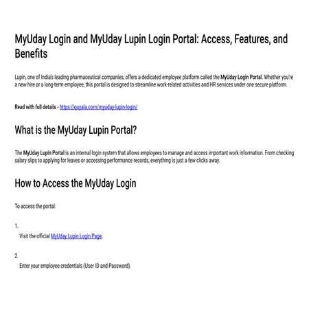 MyUday Login and MyUday Lupin Login Portal.pdf