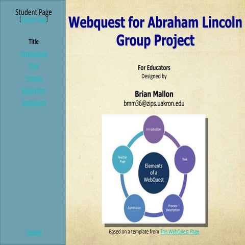 My webquest abraham lincoln 