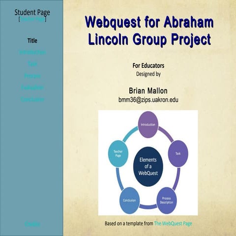 My webquest brian mallon8